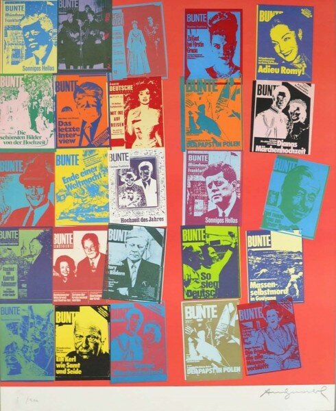 Andy Warhol, Magazine and History, FS II.304 A (BUNTE Magazine), 1983
