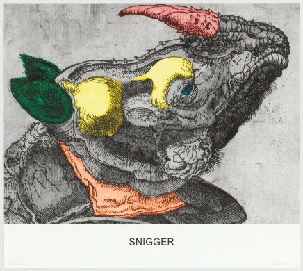 John Baldessari, Snigger, from “Engravings with Sounds”, 2015, kaufen Snigger, from “Engravings with Sounds” von John Baldessari