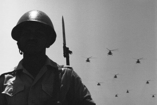 René Burri, Army Parade for Egyptian President Anwar El Sadat, Egypt, 1974