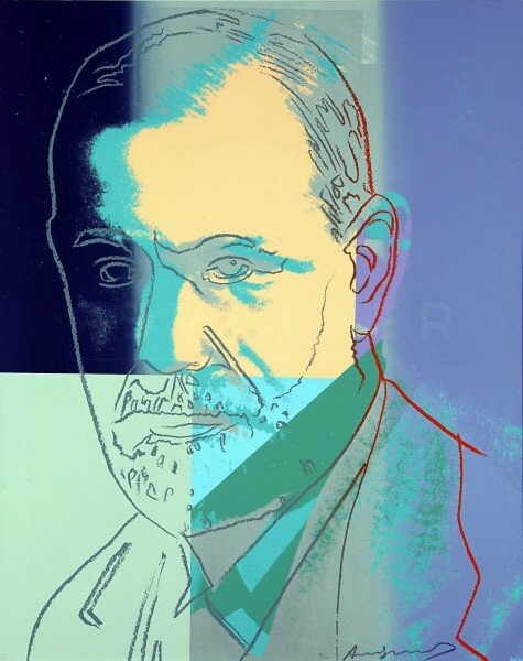 Andy Warhol, Sigmund Freud (FS II.235), from the Portfolio “Ten Portraits of Jews of the Twentieth Century”, 1980