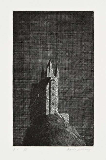 The Haunted Castle (The Boy Who Left Home to Learn Fear) von David Hockney