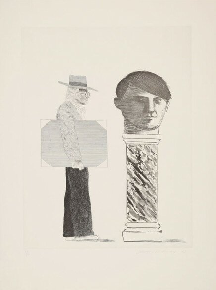 The Student: Homage to Picasso von David Hockney