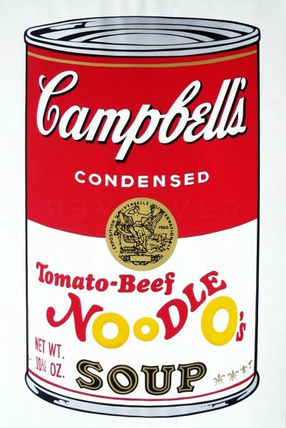 Andy Warhol, Tomato-Beef Noodle O's (FS II.61), from the Portfolio “Campbell's Soup II”, 1969