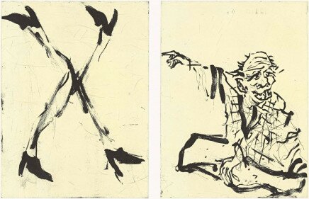 Besuch von Hokusai I von Georg Baselitz