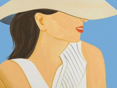 Vivien with Hat von Alex Katz