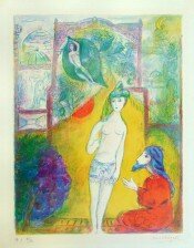 Then the Boy Displayed to the Dervish his Bosom..., “from Four Tales from the Arabian Nights”