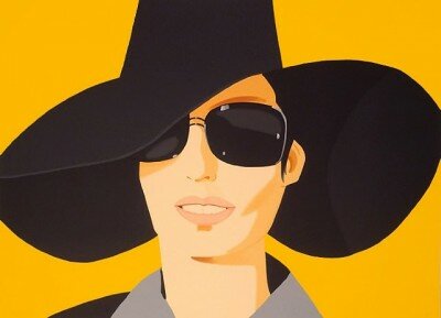 Vivien in Black Hat von Alex Katz