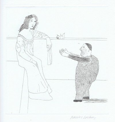 Pleading for the Child (Rumpelstilzchen) von David Hockney
