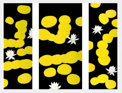 Homage to Monet (Triptych) Waterlilies von Alex Katz