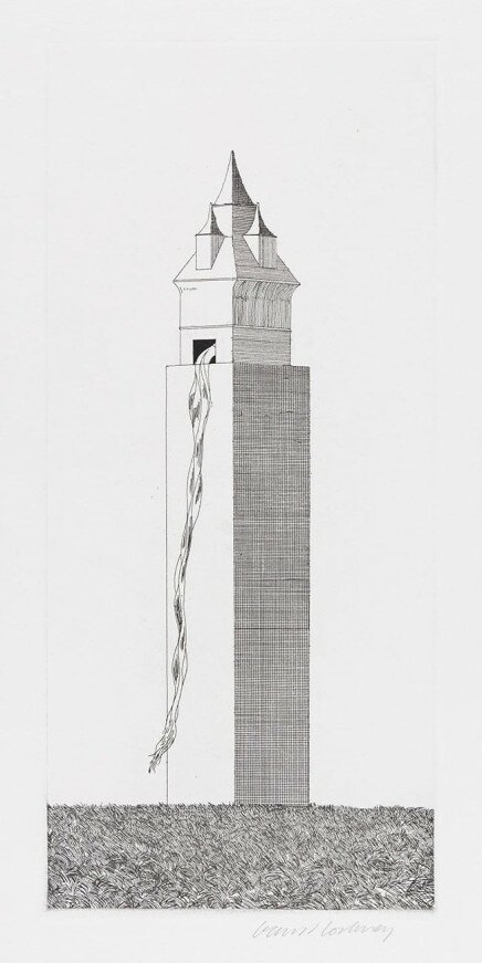 The Tower Had One Window (Rapunzel) von David Hockney