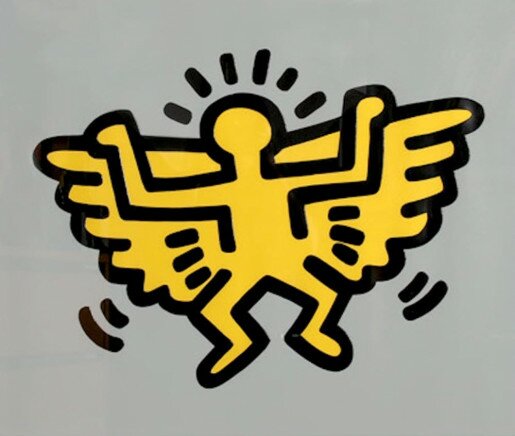 Keith Haring, Angel from Icons, 1990
