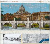 Ponte Sant' Angelo wrapped (project for Rome)