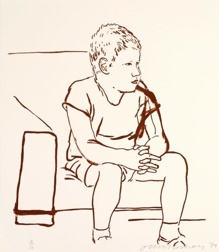 Albert Clark, 1979 von David Hockney