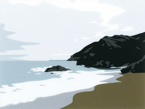 Cornish Coast 1: Lantic Bay von Julian Opie