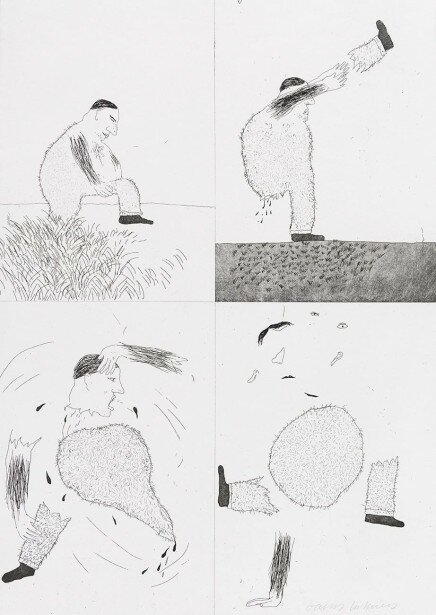 He Tore Himself in Two (Rumpelstilzchen) von David Hockney