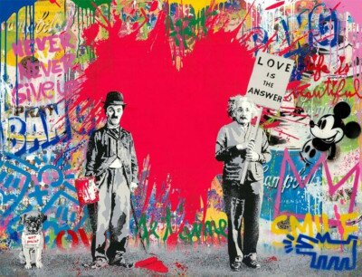 Mr. Brainwash, Juxtapose (Red), 2021, kaufen Juxtapose (Red) von Mr. Brainwash