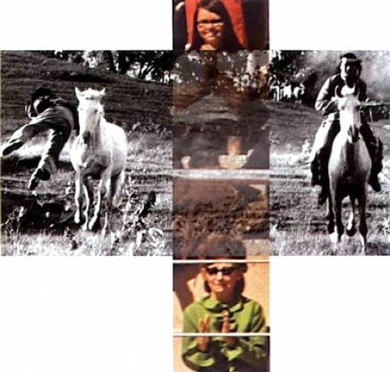 John Baldessari, The Intersection Series: Person on Horse and Person Falling from Horse (With Audience), 2002, kaufen The Intersection Series: Person on Horse and Person Falling from Horse (With Audience) von John Baldessari